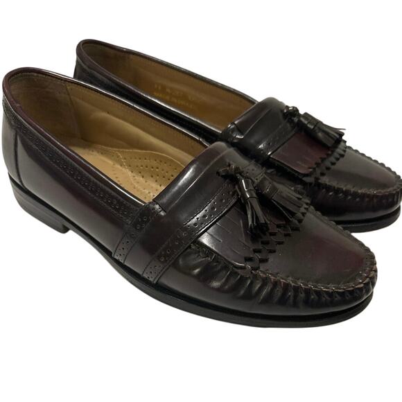 G. H. Bass Weejuns Frazier Mens Leather Kiltie Tassel Loafers Shoes Size 10.5 C - Picture 1 of 12